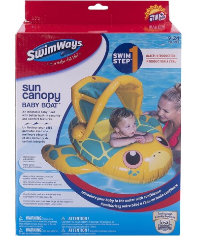 SwimWays Sun Canopy Baby Boat - Turtle $29.13 Swimming Pool & Outdoor Water Toys