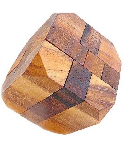 Logica Puzzles Art. Diamond Mini - 3D Brain Teaser in Fine Wood - Difficulty 4/6 Extreme - Collection Leonardo da Vinci (Smal...