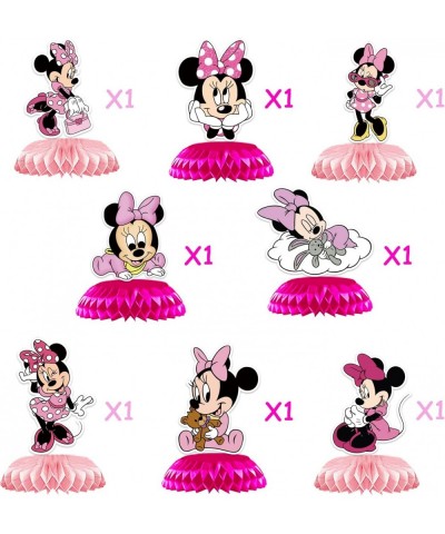 Mouse Honeycomb Centerpieces Girls Mouse Birthday Party Table Decorations 8pcs Mouse Theme Honeycomb Centerpieces Baby Shower...