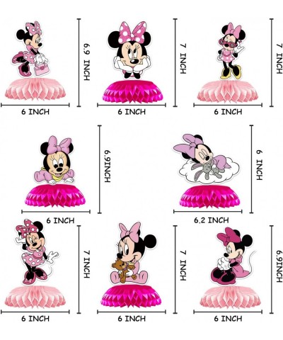 Mouse Honeycomb Centerpieces Girls Mouse Birthday Party Table Decorations 8pcs Mouse Theme Honeycomb Centerpieces Baby Shower...