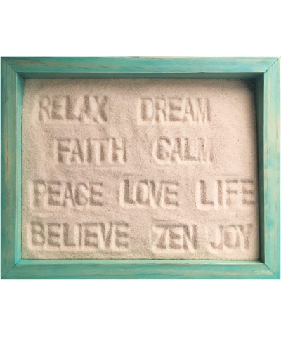 Mini Zen Garden Inspirational Word Text Sand Stamps Set of 10 for Relaxation and Meditation $25.52 Sandboxes & Beach Toys