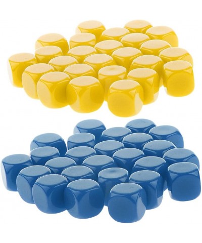 50 Pieces Opaque Blank D6 &D RPG MTG Party Games Yellow + Blue $27.83 Game Accessories