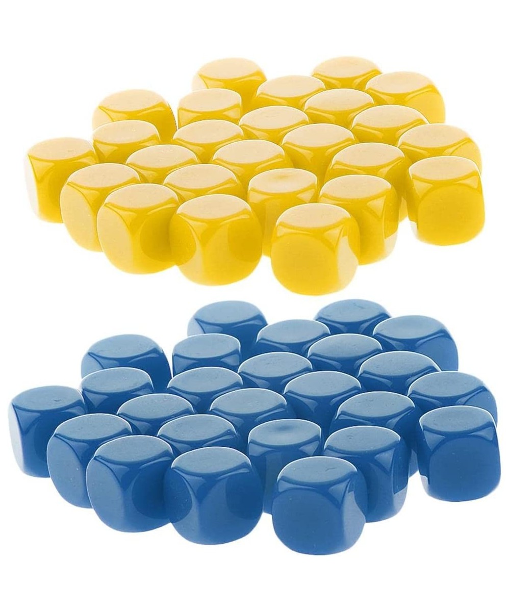 50 Pieces Opaque Blank D6 &D RPG MTG Party Games Yellow + Blue $27.83 Game Accessories