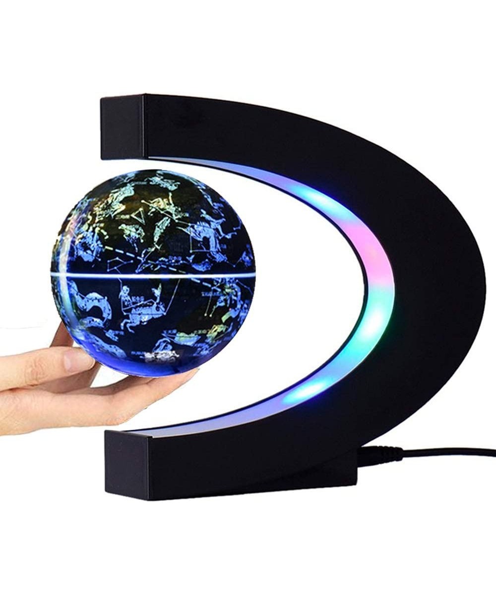 Magnetic Levitation Floating Globe World Map with C Shape Base (Blue 4" Constellations Globe) $64.94 Geographic Globes