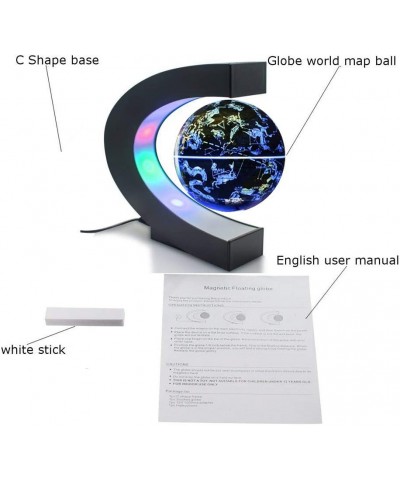 Magnetic Levitation Floating Globe World Map with C Shape Base (Blue 4" Constellations Globe) $64.94 Geographic Globes