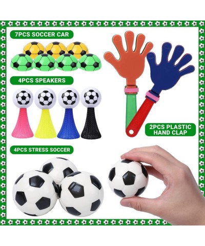 Soccer Party Favors Set 47 PCS Football Party Bag Fillers for Kids Party Favours Football Wristband Keychain Whistle Fidget S...