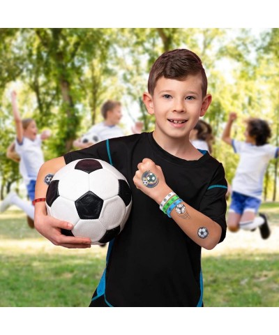 Soccer Party Favors Set 47 PCS Football Party Bag Fillers for Kids Party Favours Football Wristband Keychain Whistle Fidget S...