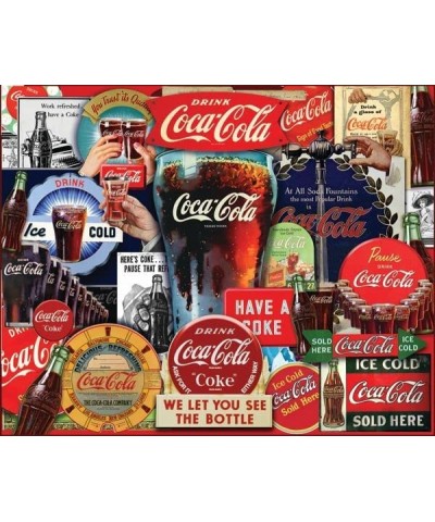 Majestic 1000 Piece Jigsaw Puzzle Coca-Cola Decades of Tradition - Made in USA - Compact Box $18.47 Jigsaw Puzzles