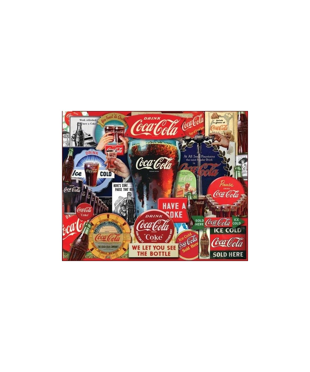 Majestic 1000 Piece Jigsaw Puzzle Coca-Cola Decades of Tradition - Made in USA - Compact Box $18.47 Jigsaw Puzzles