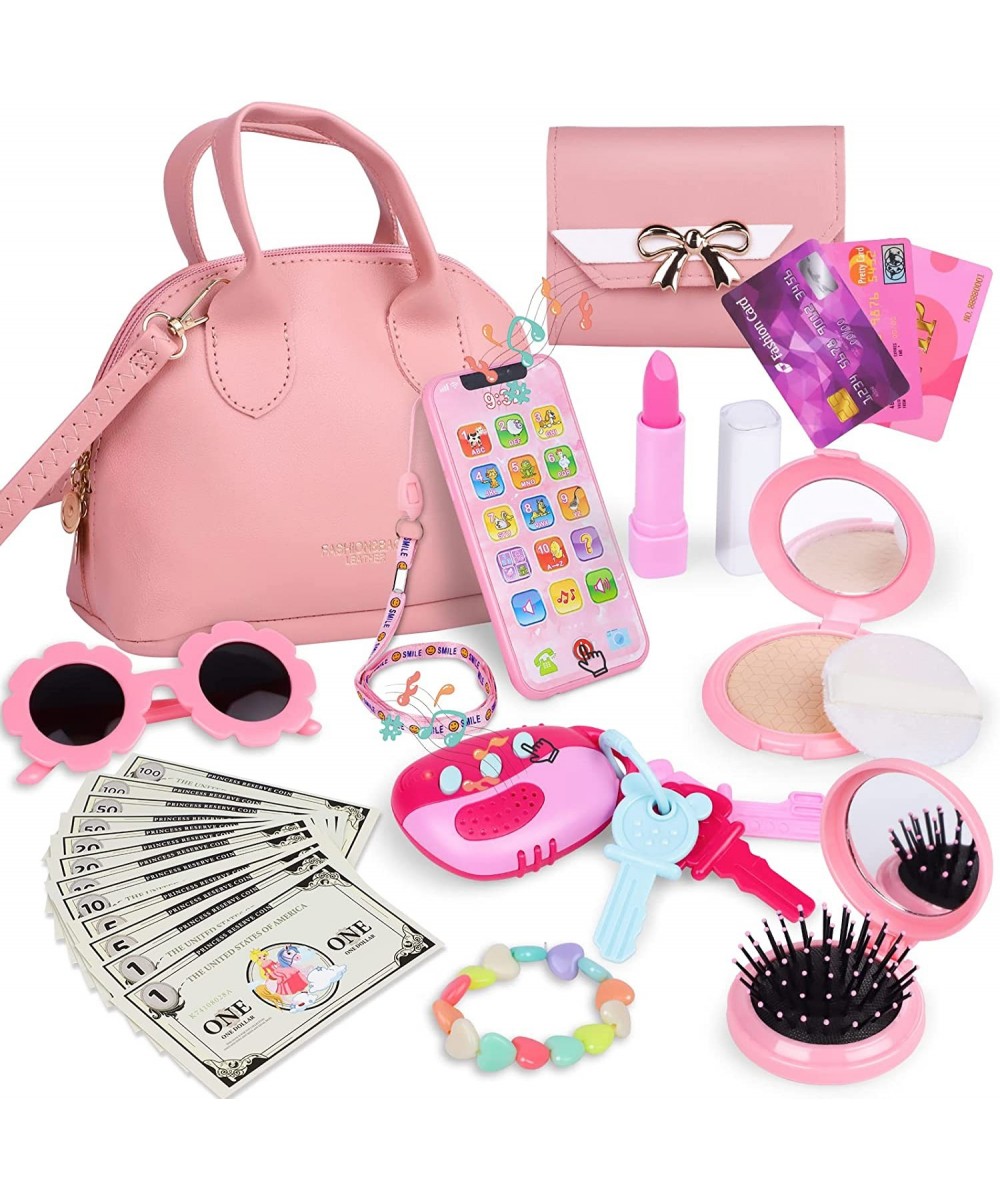 Learn2M Play Purse for Little Girls Ages 3-6 My First Purse Toy with Handbag Makeup Set Sunglasses Smartphone Wallet Car Keys...