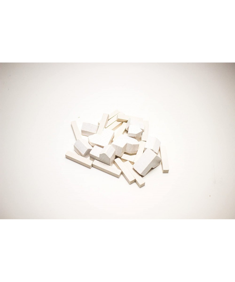 White Wood Replacement Player Pieces $25.42 Game Accessories