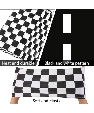 Checkered Racing Party Decorations Black White Racing Car Party Supplies Including Plastic Checkered Flag Tablecloth Table Co...