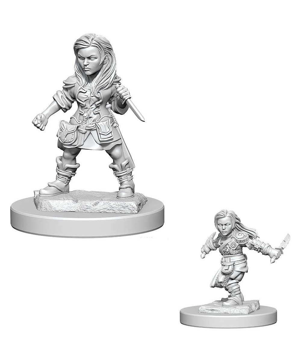 Dungeons & Dragons: Nolzur's Marvelous Unpainted Minis: Halfling Female Rogue $17.50 Miniature Novelty Toys