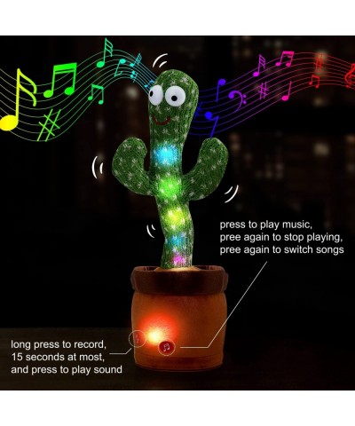 Talking Cactus Mimicking Toy Cactus Baby Toy That Repeat What You Say Singing Dancing Funny Push Toy Gifts for Babies Boys Gi...