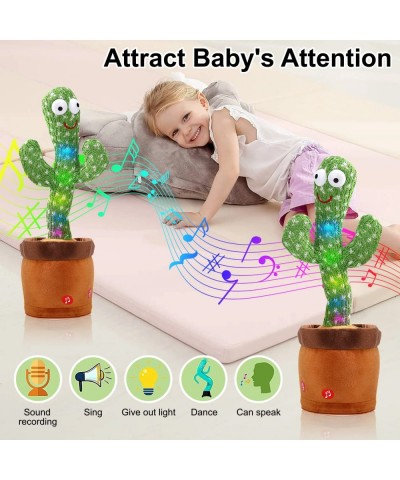 Talking Cactus Mimicking Toy Cactus Baby Toy That Repeat What You Say Singing Dancing Funny Push Toy Gifts for Babies Boys Gi...