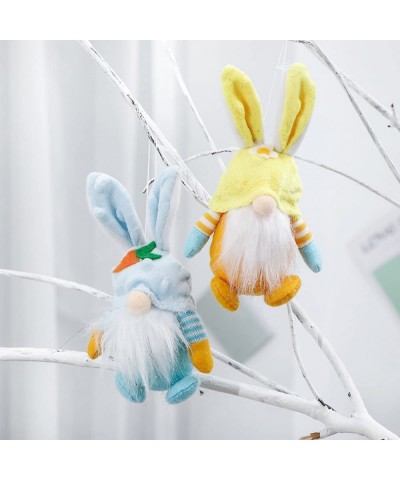 Easter Bunny Stuffed Animal Easter Gnomes Bunny Plush Toys Mini Cute Rabbit Plush Doll for Kids Home Decorations (Blue) $16.0...