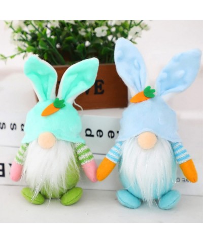 Easter Bunny Stuffed Animal Easter Gnomes Bunny Plush Toys Mini Cute Rabbit Plush Doll for Kids Home Decorations (Blue) $16.0...