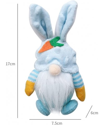 Easter Bunny Stuffed Animal Easter Gnomes Bunny Plush Toys Mini Cute Rabbit Plush Doll for Kids Home Decorations (Blue) $16.0...