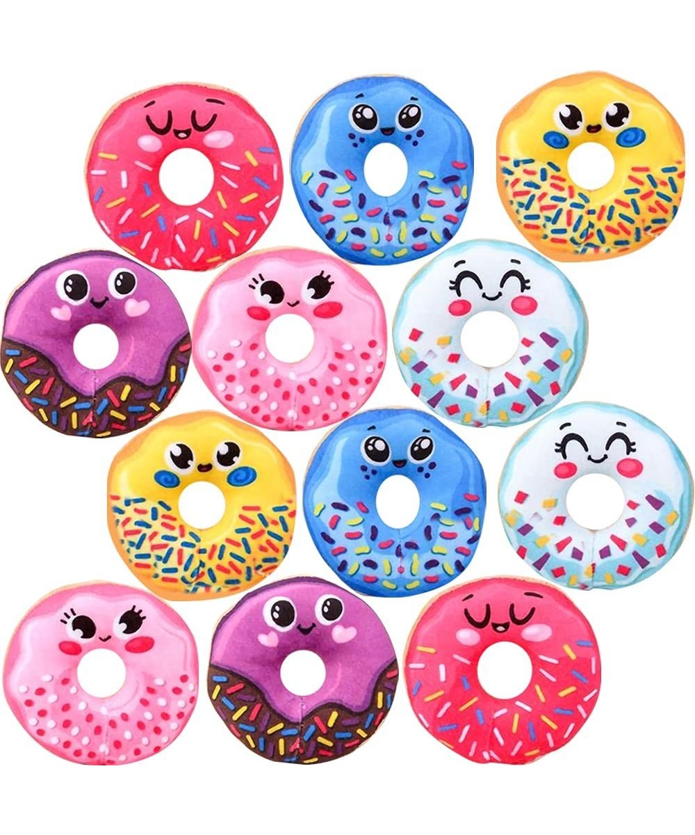 Mini Smile Face Plush Donuts For Kids Set of 12 Soft Stuffed Donut Toys in Assorted Colors Cute Donut Party Supplies Donut Pa...