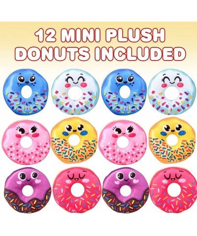 Mini Smile Face Plush Donuts For Kids Set of 12 Soft Stuffed Donut Toys in Assorted Colors Cute Donut Party Supplies Donut Pa...