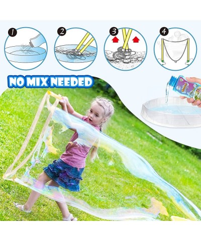 19PCS Giant Bubble Wands Kit Included Bubble Solution Bubbles Toys for Kids Summer Outdoor Toys and Backyard Games for Boys a...