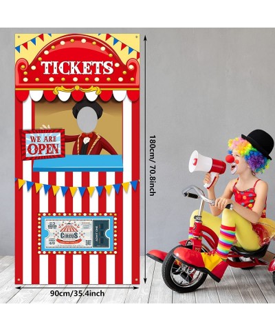 Carnival Circus Theme Party Decorations Halloween Carnival Photo Door Banner Ticket Booth Backdrop Props Large Photo Door Ban...