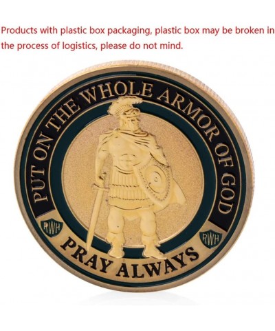 Challenge Coin Plated Put On The Whole Armor of God Challenge Coin Token $18.05 Gags & Practical Joke Toys