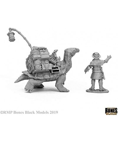 Reaper Miniatures Dreadmere Tortoise & Drayman 44053 Bones Black Plastic Figure $17.13 Miniature Novelty Toys