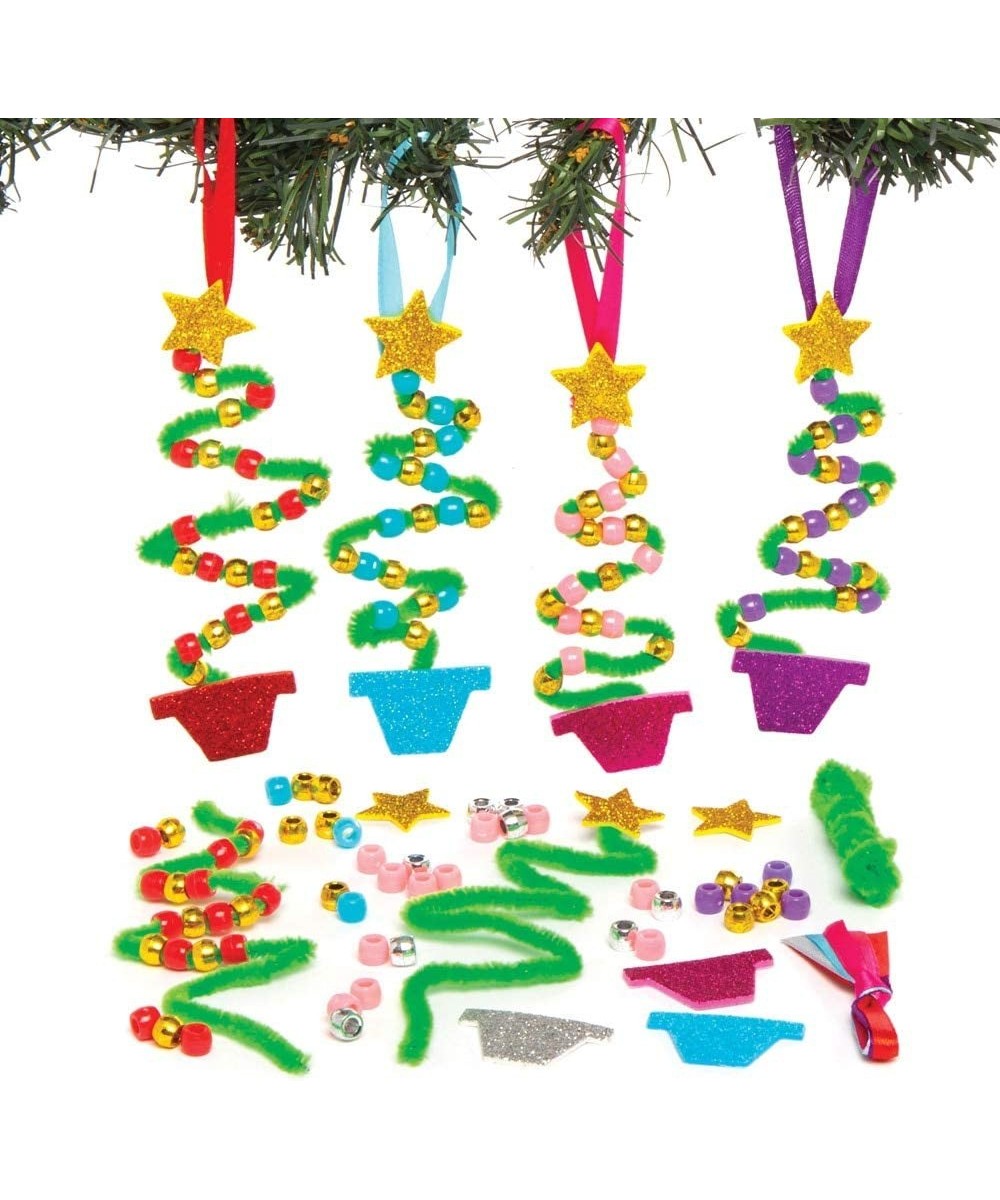 AT106 Ltd Christmas Tree Bead Decoration Kits Festive Arts and Crafts (Pack of 5) $16.87 Craft Kits