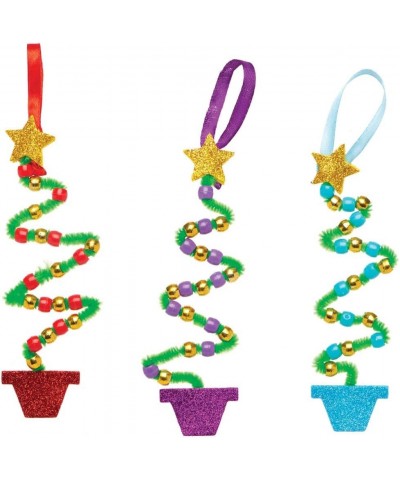 AT106 Ltd Christmas Tree Bead Decoration Kits Festive Arts and Crafts (Pack of 5) $16.87 Craft Kits