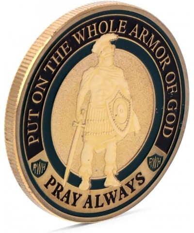 Challenge Coin Plated Put On The Whole Armor of God Challenge Coin Token $18.05 Gags & Practical Joke Toys