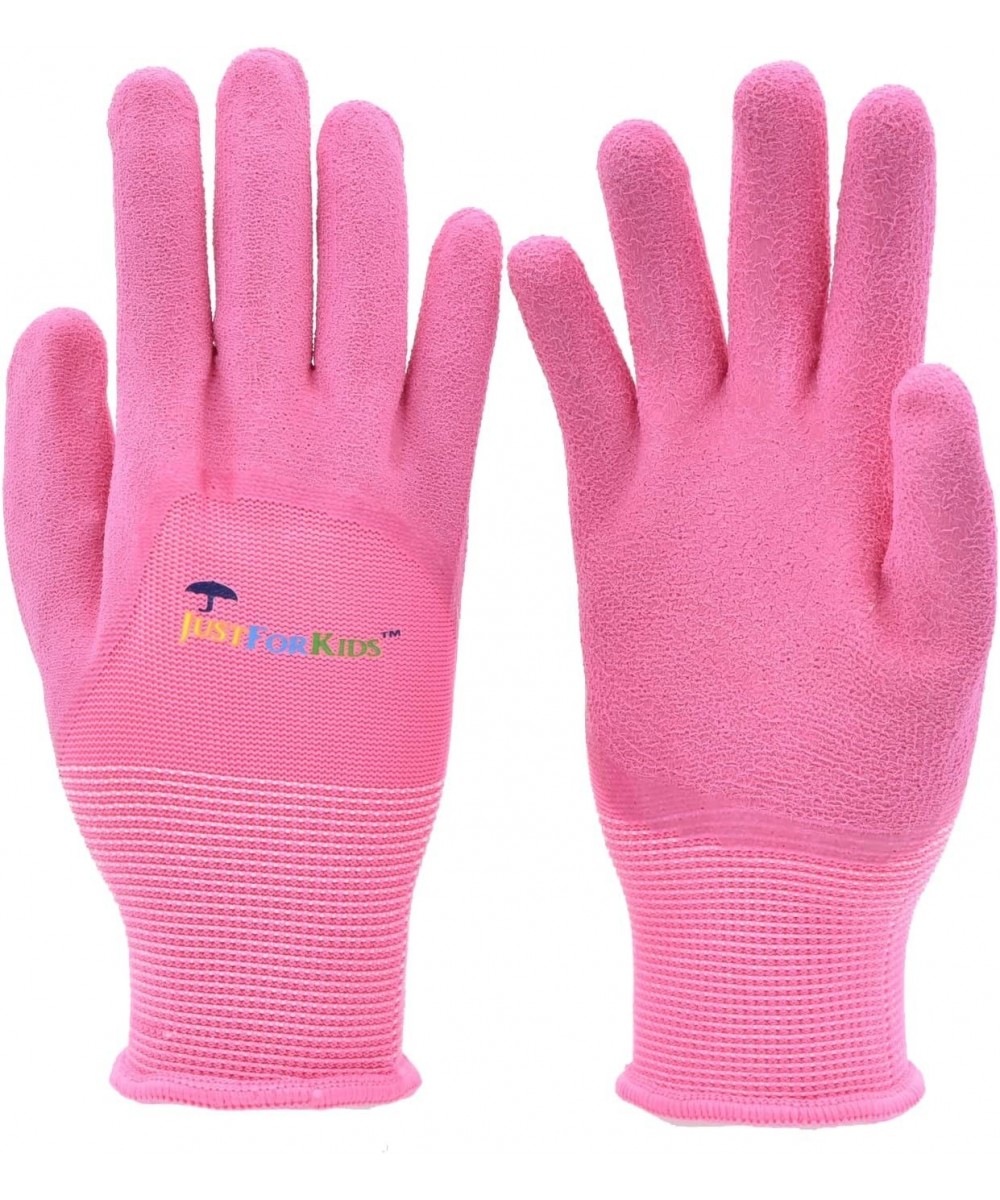 G & F Products 2040-2P Premium MicroFoam Texture Coated Kids Garden Gloves Kids Work Gloves Pink 1 Pair $11.30 Toy Gardening ...