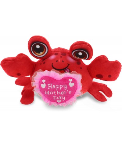 Happy Mother's Day Red Crab Plush Buddies - Cute Stuffed Animal Present with Pink Heart Message for Best Mommy Grandma Wife D...