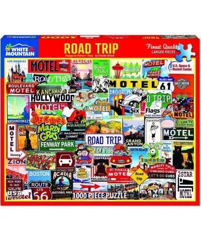 Puzzles Road Trip 1000 Piece Jigsaw Puzzle $34.12 Jigsaw Puzzles