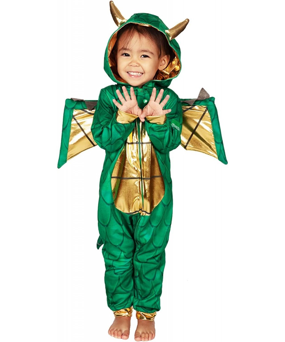 Cute Green Dragon Halloween Costume Jumpsuit for Babies and Toddlers Unisex Sizing $93.10 Kids' Costumes