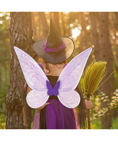 Fairy Wings Costume Set Sparkle Butterfly Fairy Angel Wings Party Favors Halloween Dress Up Cosplay for Women Girls $27.00 Ki...