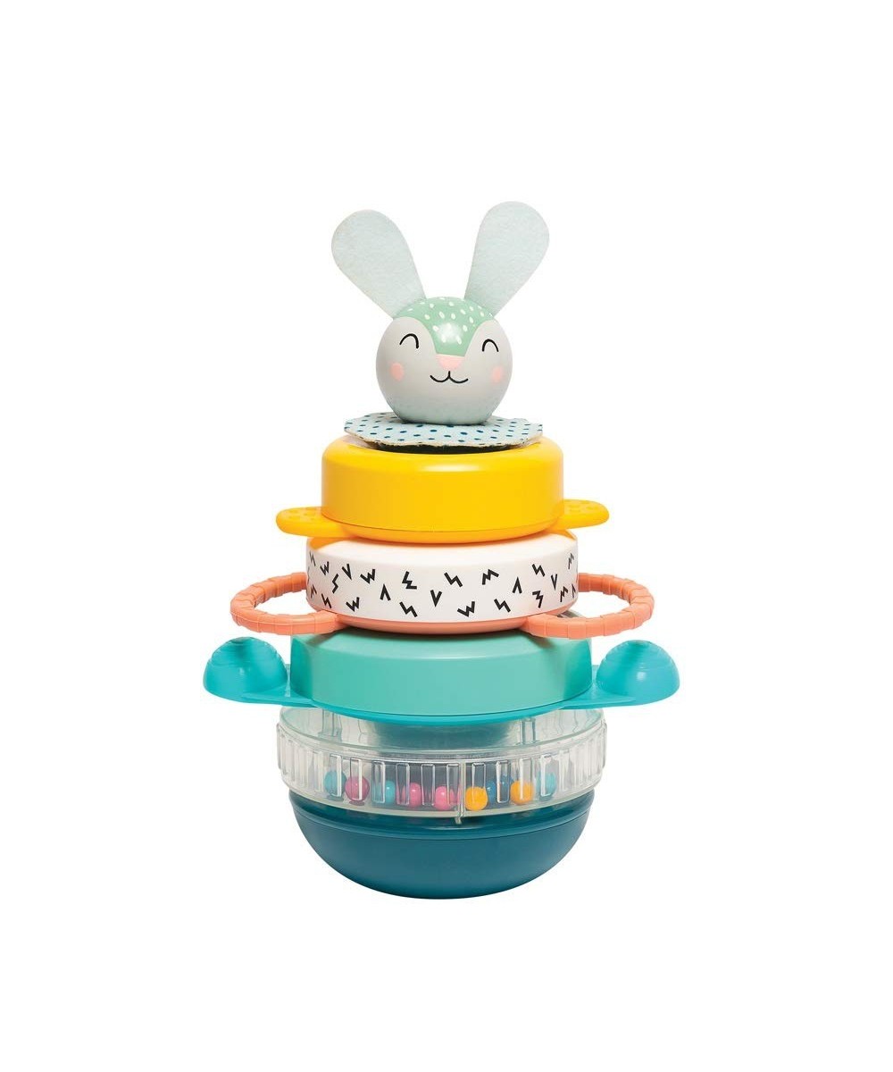 Hunny Bunny Baby Stacker – 5 Pieces Captivating Stacker Rings and a Friendly Bunny Character – BPA Free Developmental Toddler...