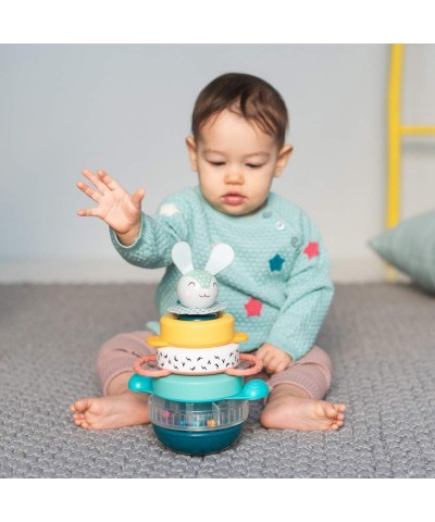 Hunny Bunny Baby Stacker – 5 Pieces Captivating Stacker Rings and a Friendly Bunny Character – BPA Free Developmental Toddler...