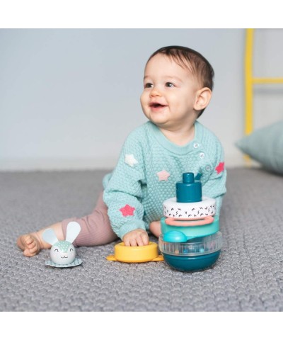 Hunny Bunny Baby Stacker – 5 Pieces Captivating Stacker Rings and a Friendly Bunny Character – BPA Free Developmental Toddler...