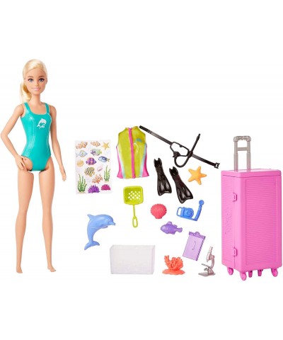 Dolls & Accessories Marine Biologist Doll (Blonde) & Mobile Lab Playset with 10+ Pieces Case Opens for Storage & Travel $40.8...