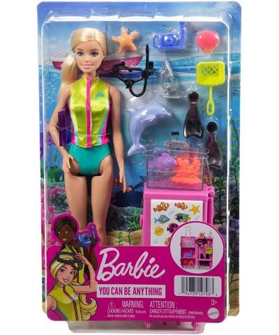 Dolls & Accessories Marine Biologist Doll (Blonde) & Mobile Lab Playset with 10+ Pieces Case Opens for Storage & Travel $40.8...