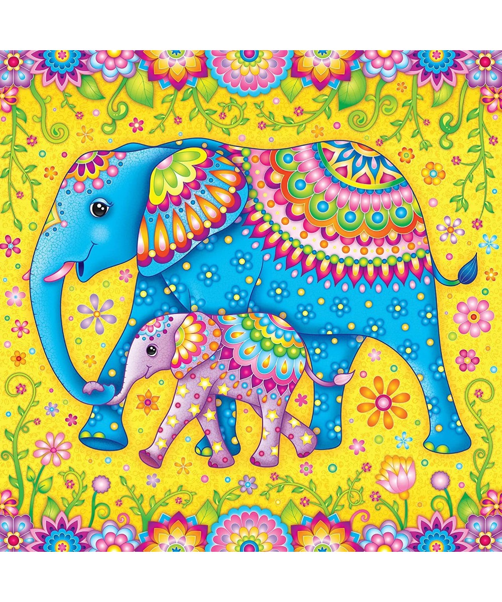 Groovy Animals - Elephants - 750 Piece Jigsaw Puzzle $17.51 Jigsaw Puzzles