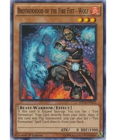 Brotherhood of The Fire Fist - Wolf (MP14-EN012) - Mega Pack 2014 - 1st Edition - Common $11.02 Card Games