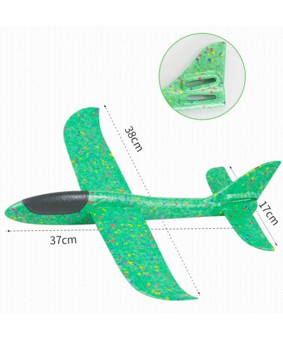 2 Packs 15" Glider Airplane Throwing Foam Airplane Toys Dual Flight Mode Aeroplane Gliders Flying Aircraft Best Outdoor Sport...