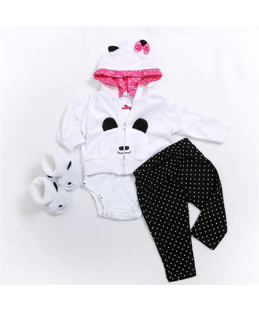 Reborn Baby Dolls Accessories Ideal Outfit Set for 22 inch Baby Reborn Girl with Toys and Pacifier (Panda) $45.12 Dolls