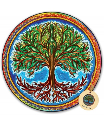 Wooden Puzzles for Adults Tree of Life Wooden Jigsaw Puzzles Unique Shape Wooden Animal Puzzle Creative Challenge for Adults ...