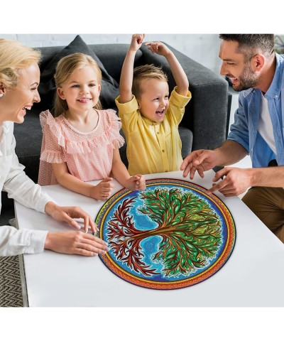 Wooden Puzzles for Adults Tree of Life Wooden Jigsaw Puzzles Unique Shape Wooden Animal Puzzle Creative Challenge for Adults ...