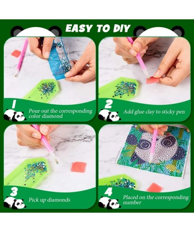 3 Packs 5D Diamond Painting Kit for Kids Full Drill Painting by Number Kits Easy to DIY Diamond Painting Art and Crafts Set f...