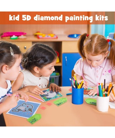 3 Packs 5D Diamond Painting Kit for Kids Full Drill Painting by Number Kits Easy to DIY Diamond Painting Art and Crafts Set f...