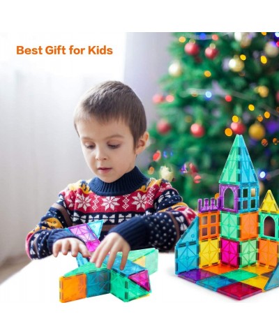 Magnetic Building Tiles 70 Pcs 3D Magnetic Building Blocks Set for Kids STEM Educational Preschool Magnet Toys for Toddlers B...